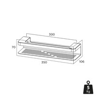 Douchemand of Handdoekrek Tiger Caddy 35 cm Zwart