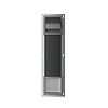BWS Toiletrolhouder met Klep en Reserverolhouder Inbouw BWS Milan Gunmetal
