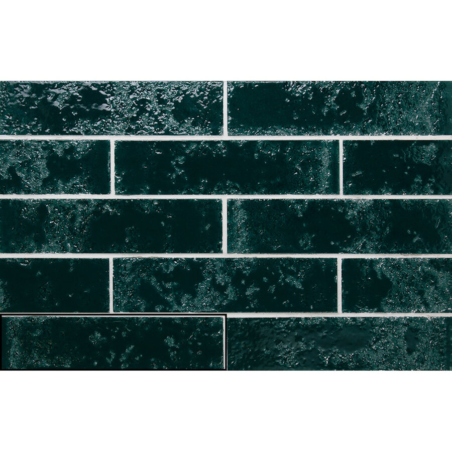 Wandtegel Stardos Pukka 6,4x26 cm Jade Blue (Prijs per M2)