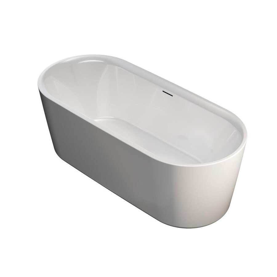 Bad Vrijstaand Riho Modesty 170x76 cm Acryl Hoogglans Wit