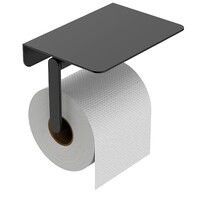 Toiletrolhouder Wiesbaden Alonzo Met Planchet Mat Zwart