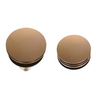 Badafvoer Met Overloop En Vulfunctie Afbouw Wiesbaden Caral Geborsteld Brons Koper