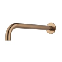 Baduitloop Inbouw Wiesbaden Caral Rond 30 Cm 1/2 Geborsteld Brons Koper