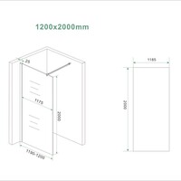 Glasplaat BWS Danielle 120x200 Cm Nano Vintage Bronsglas