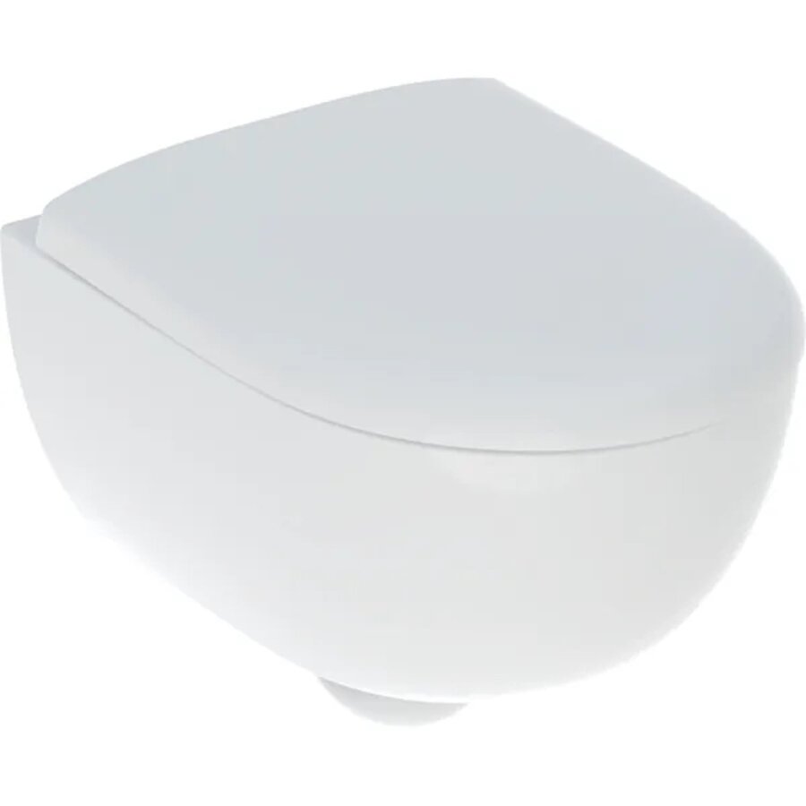 Wandcloset Geberit Renova Pack Diepspoel Kleine Sprong Gesloten Vorm Rimfree Met Zitting Wit