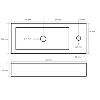 Fonteinpack Best Design Maya Mini Block Rechts Gunmetal