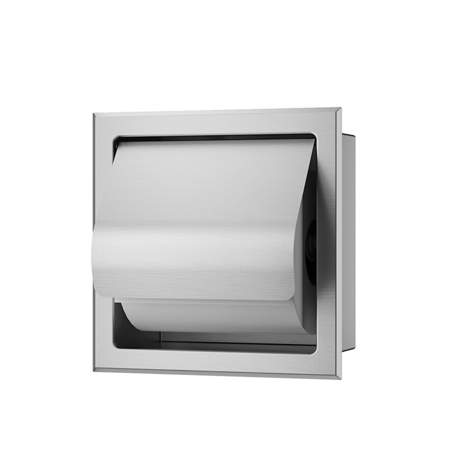 Toiletrolhouder Inbouw Wiesbaden Rocko Met Klep RVS