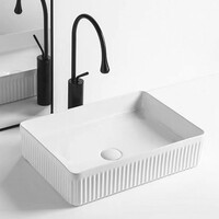 Waskom Sapho Picobello Keramisch Rechthoek 50x34 cm Wit