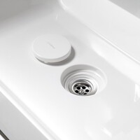 Opbouw Wastafel Sapho Twig Met Wastekapje 60x47 cm Cast Marble Wit