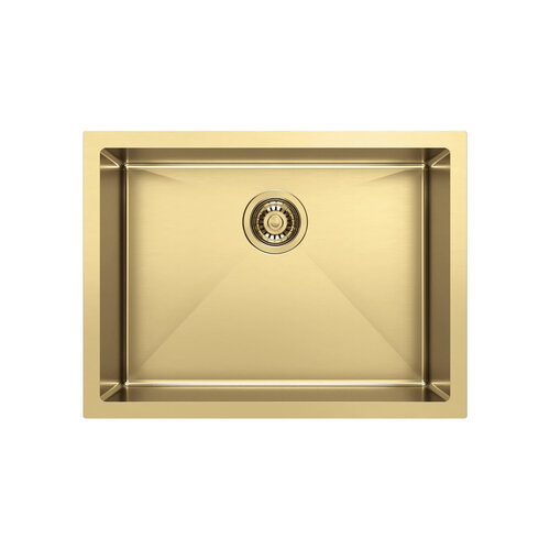 Inbouw Wastafel Sapho Zenith 60x45 cm RVS Goud PVD 