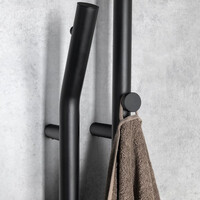 Elektrische Radiator Sapho Duopasso Met Timer 12,2x170 cm 45W Mat Zwart