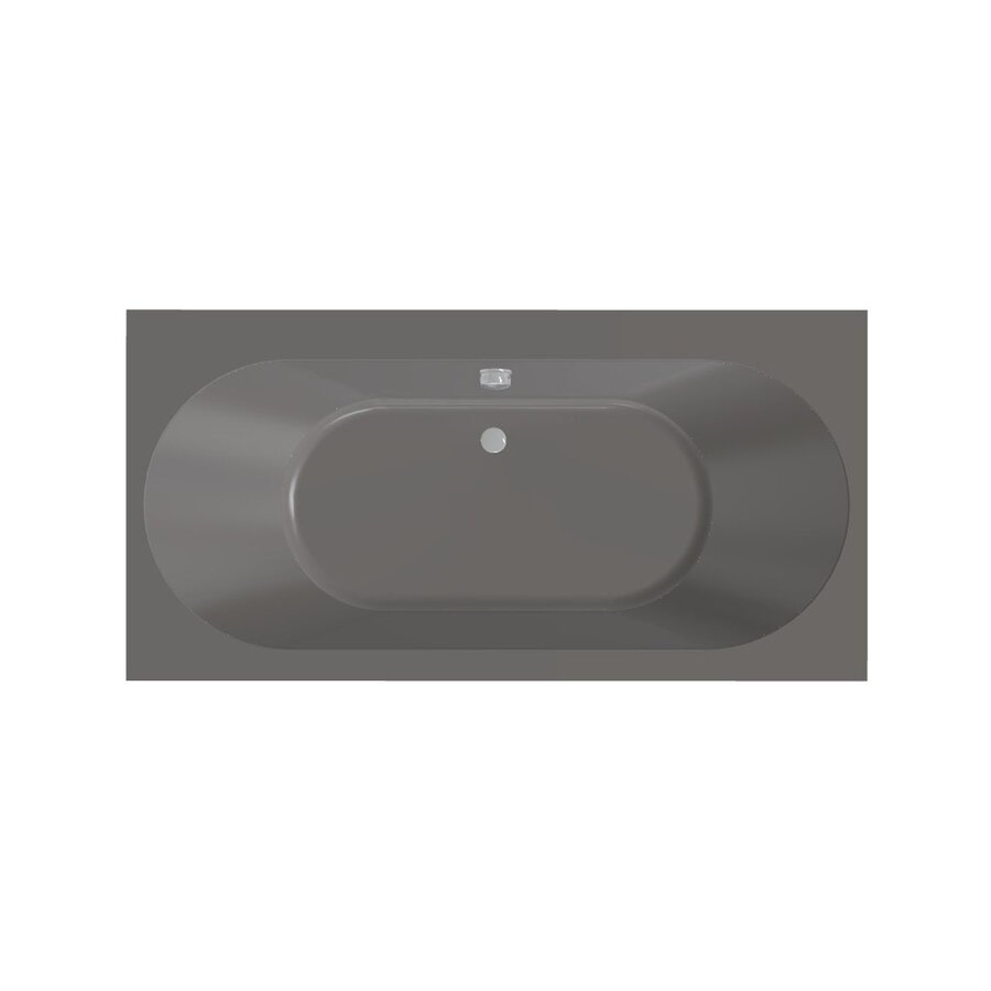 Ligbad Beterbad Xenz Madeira 180x80 cm Inclusief Badpoten Antraciet