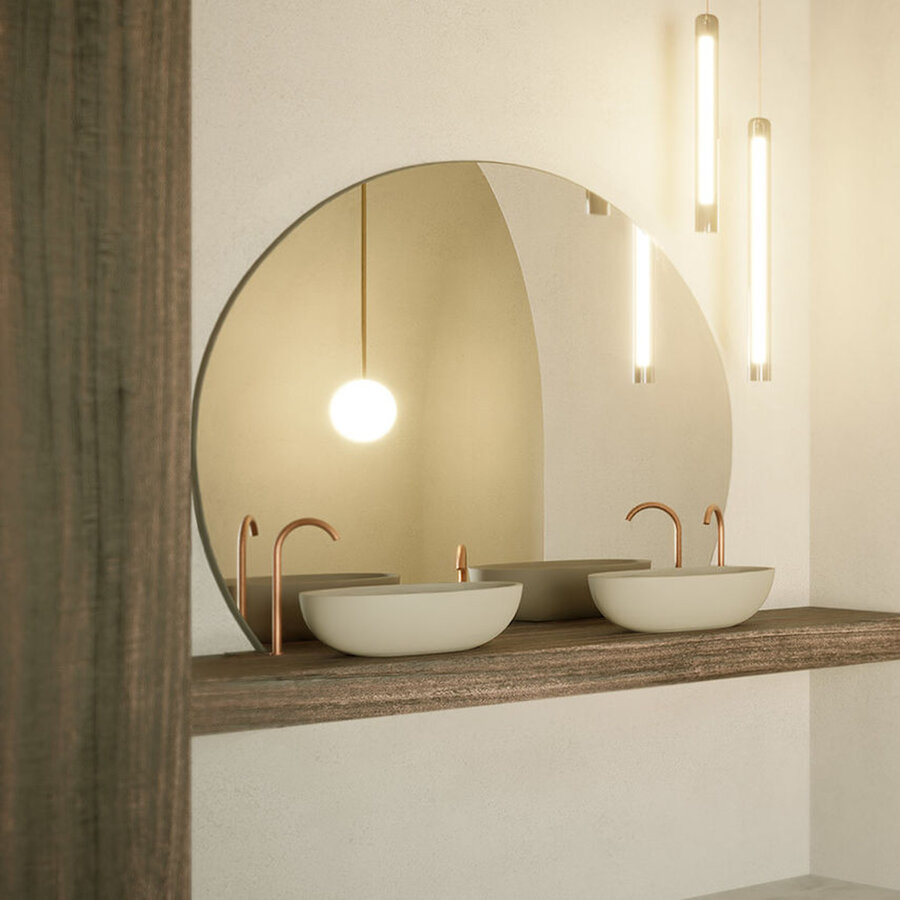 Waskom Riho Escala 55x32 cm Solid Surface Mat Pebble Grey