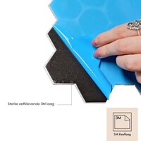 Mozaïek Isodeco Steenstrip Hexagon Zelfklevend 29.0x28.0 cm Geborsteld Brons (Prijs Per Stuk)