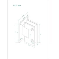 Scharnierset En Greep tbv Profielloze Nisdeur BWS Miley Chroom