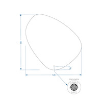 Badkamerspiegel Gliss Fury Organic LED Verlichting 120x120 cm En Spiegelverwarming