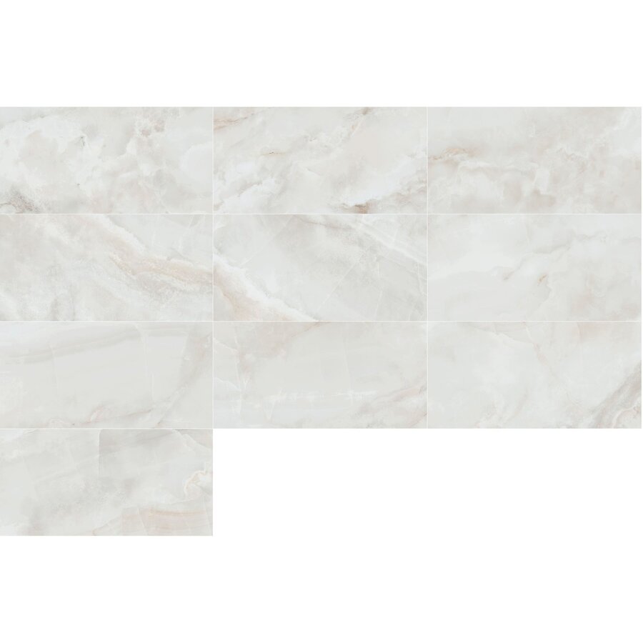 Vloertegel Pamesa Sardonyx White 60x120 cm Gepolijst Wit (Prijs Per M2)