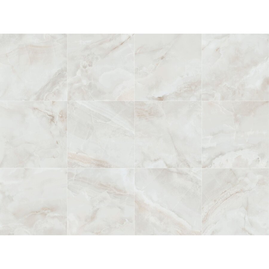 Vloertegel Pamesa Sardonyx White 90x90 cm Gerectificeerd Mat Wit (Prijs Per M2)