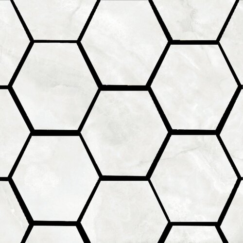 Mozaiek Pamesa Lux Noor White 32,5x22,5 cm Hexagon Gepolijst Wit (Prijs Per Stuk) 