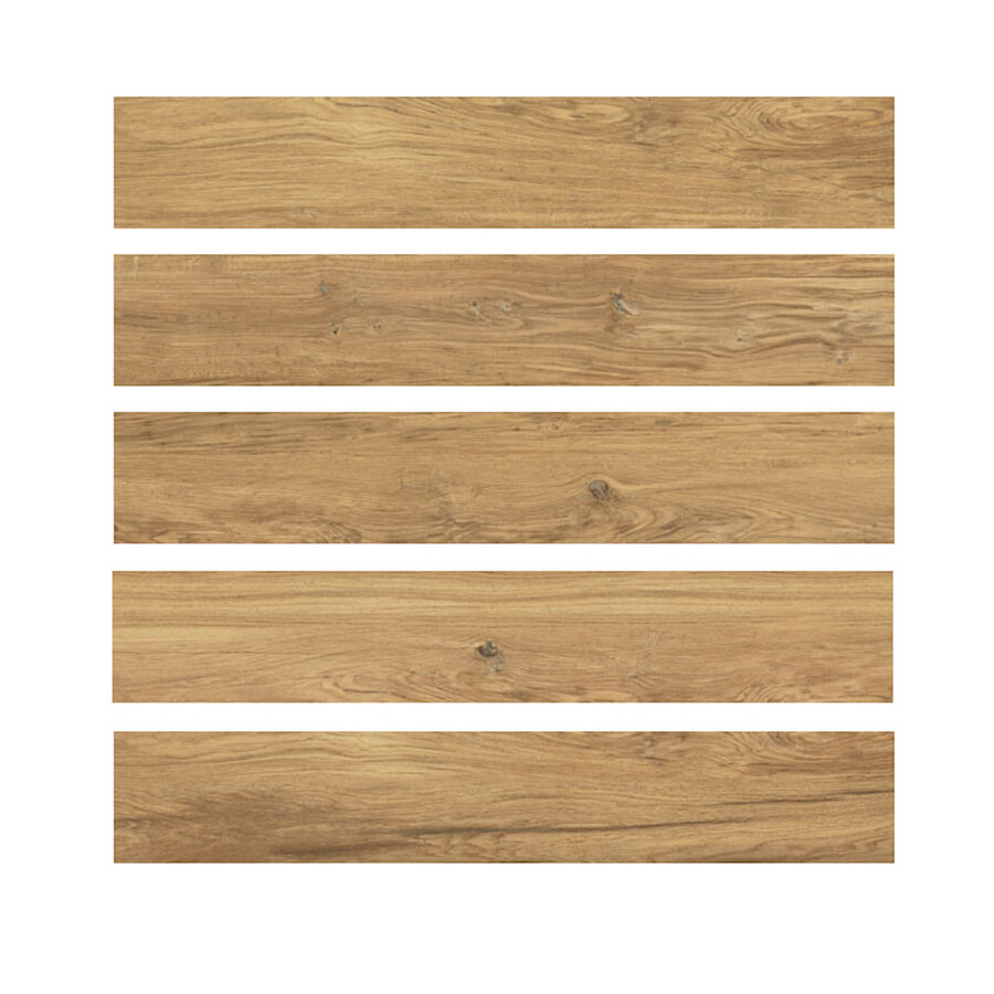 Vloertegel Marazzi Treverk Look 14.5x90 cm Mat Bruin (Prijs Per M2)