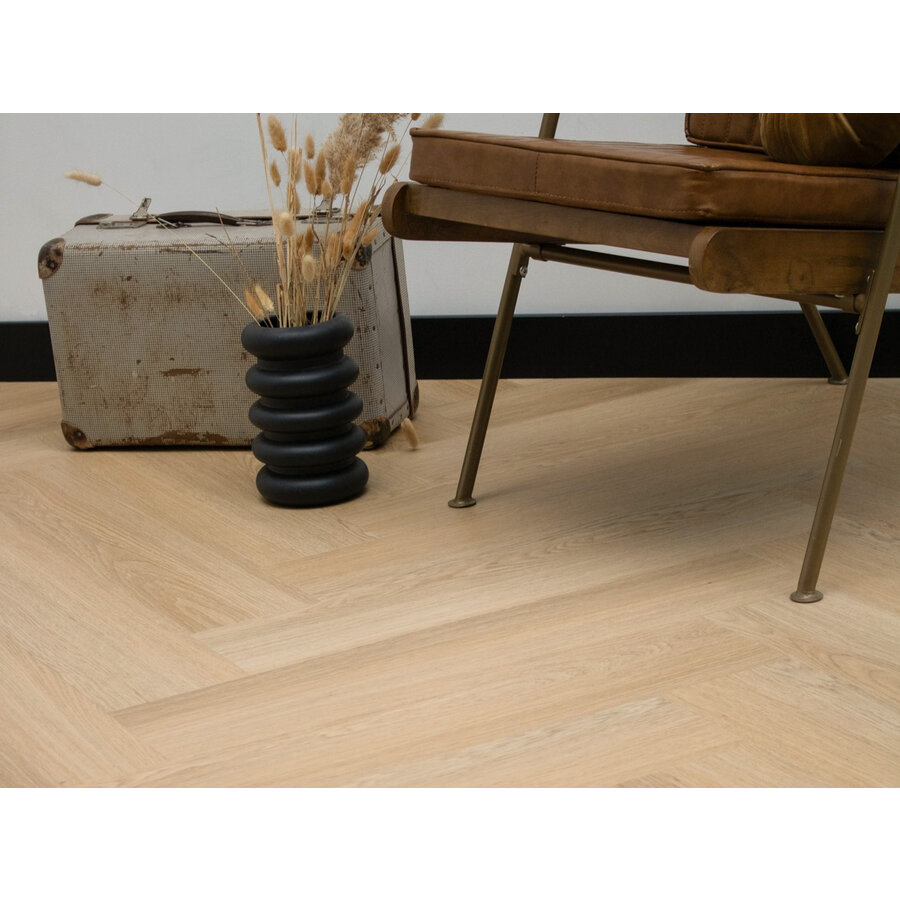 Plak PVC EKO Herringbone collection 12,2 x 61 x 0,25 cm Visgraat Mississippi (Prijs Per M2)