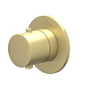Afbouwdeel IVY Bond Inbouwthermostaat Symmetry Met Rond Rozet Geborsteld Mat Goud PVD