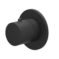 Afbouwdeel IVY Bond Flow-Through Stopkraan Symmetry Met Rond Rozet Mat Zwart PED