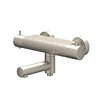 Badthermostaatkraan IVY Bond Opbouw Omstel Met Draaibare Baduitloop Met Omstel Cooltouch Geborsteld Nickel PVD