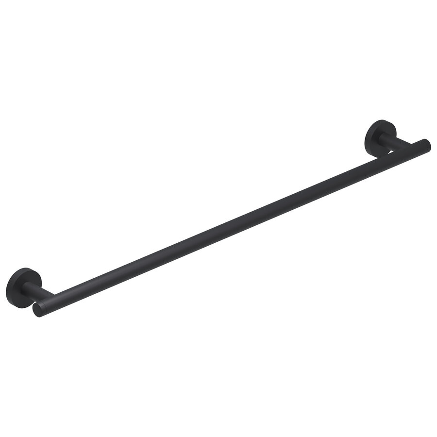 Handdoekrek IVY Enkel Wandmodel 60 cm Mat Zwart PED