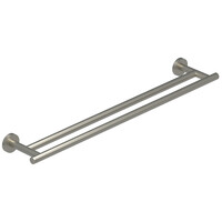 Handdoekrek IVY Dubbel Wandmodel 60 cm Geborsteld Nickel PVD