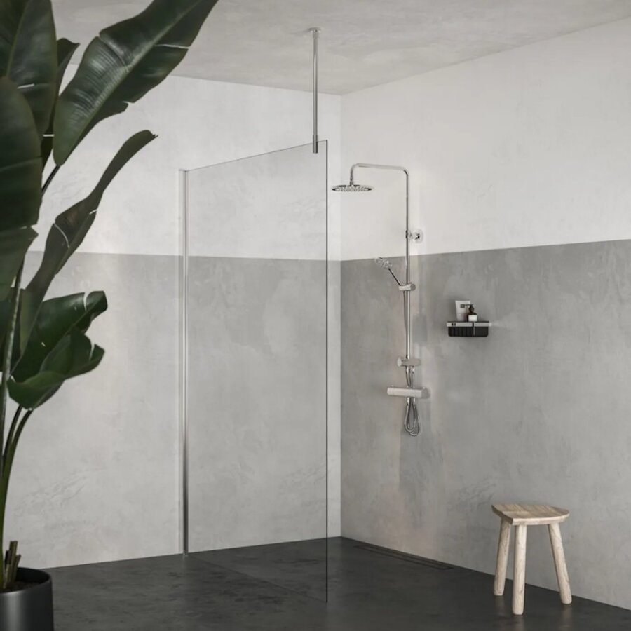 Plafondsteun Sealskin Reyna Universeel 80 cm Zilver Hoogglans