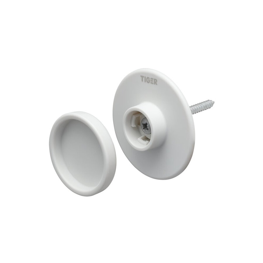 Handdoekhaak Tiger Tess Wit (2 stuks)