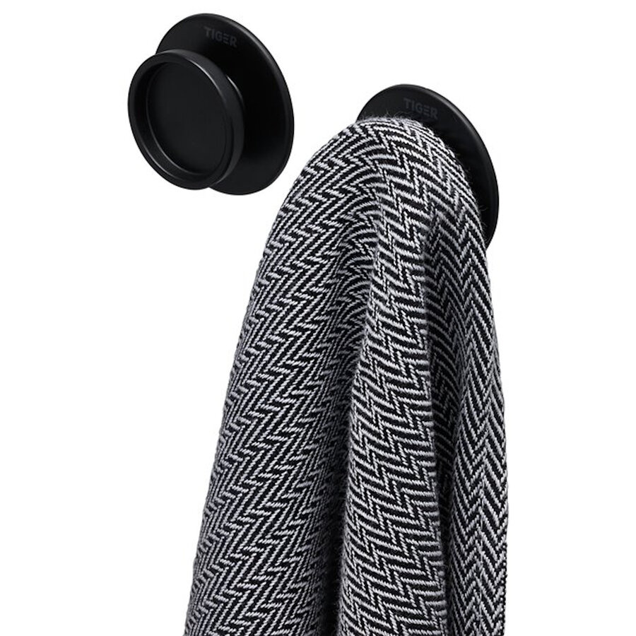 Handdoekhaak Tiger Tess Zwart (2 stuks)