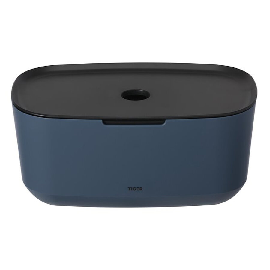 Opbergbox Met Deksel Tiger Tess Vrijstaand Blauw - Zwart