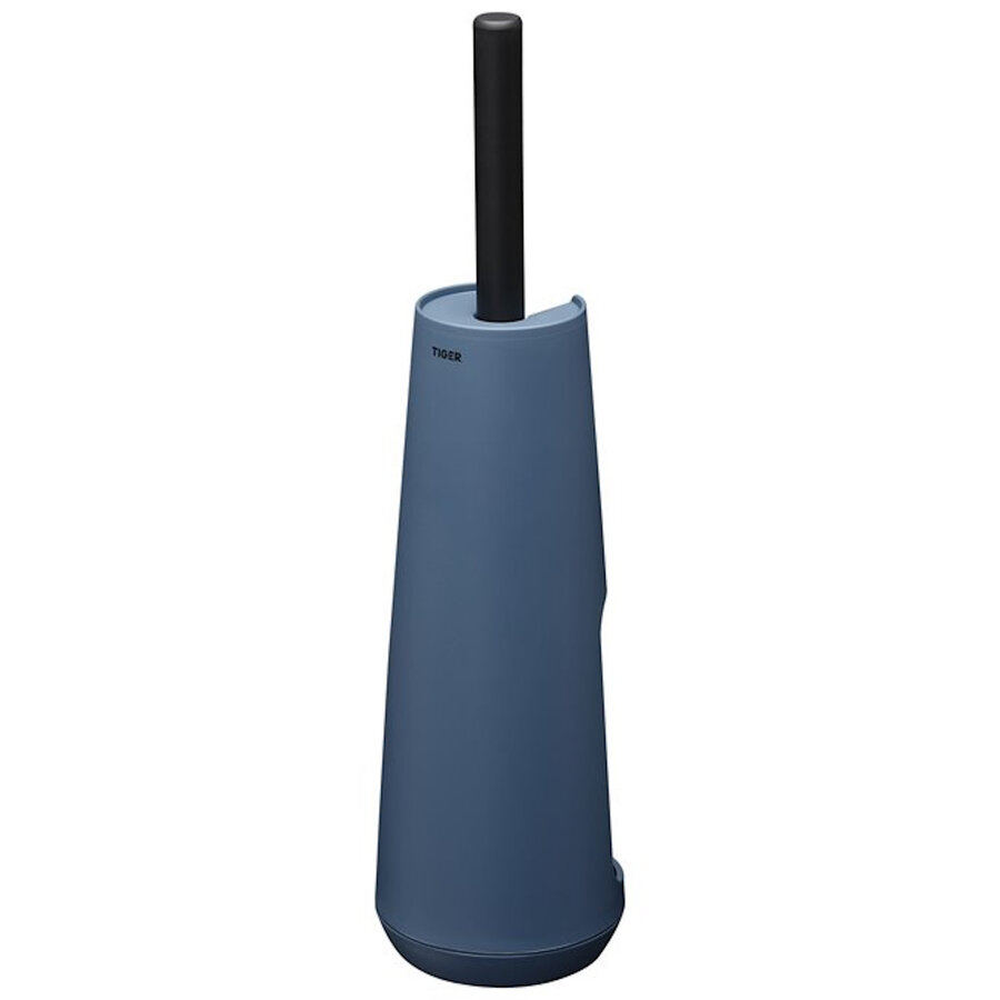 Toiletborstelhouder Tiger Tess Vrijstaand Met Swoop Borstel Flexibel Blauw - Zwart