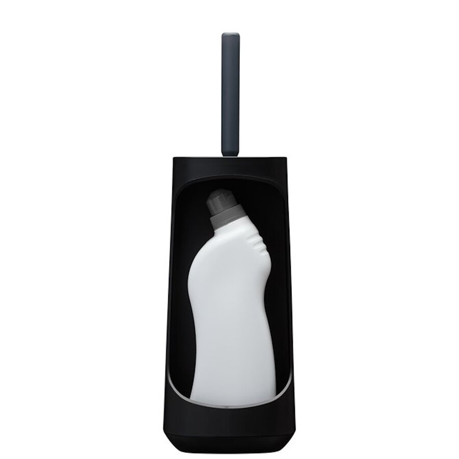 Toiletborstelhouder Tiger Tess Met Opbergfunctie Vrijstaand Swoop Borstel Flexibel Zwart - Antraciet