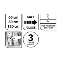 Wastafelonderkast Tiger Studio 120 cm Chalet Eik