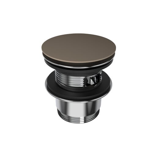 Pop-up Waste Bad Arcqua 1 1/2 Met Overloop Mat Truffel 