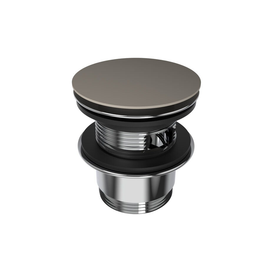 Pop-up Waste Bad Arcqua 1 1/2 Met Overloop Mat Klei