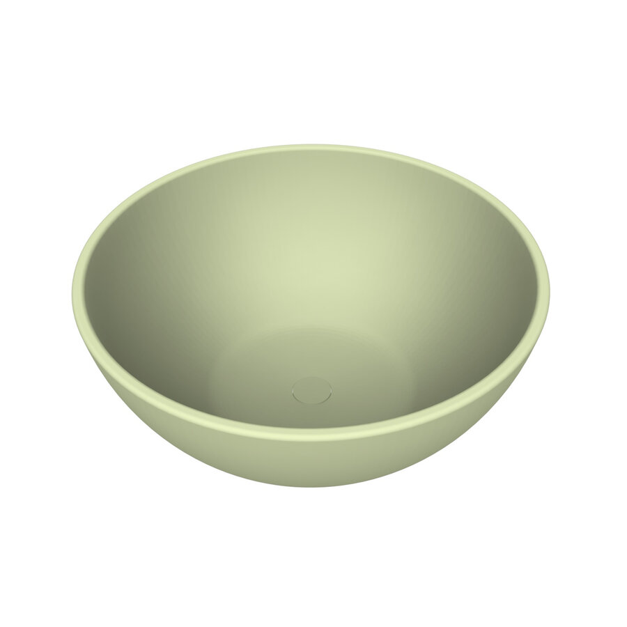 Waskom Arcqua Prince Opbouw 38x14  cm Rond Mat Pastel Groen