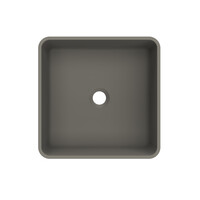 Arcqua Case Opbouw Waskom Vierkant 37x37 Mat Quartz Grijs
