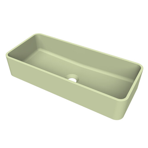 Arcqua Case Opbouw Waskom Rechthoek 60x26 Mat Pastel Groen 