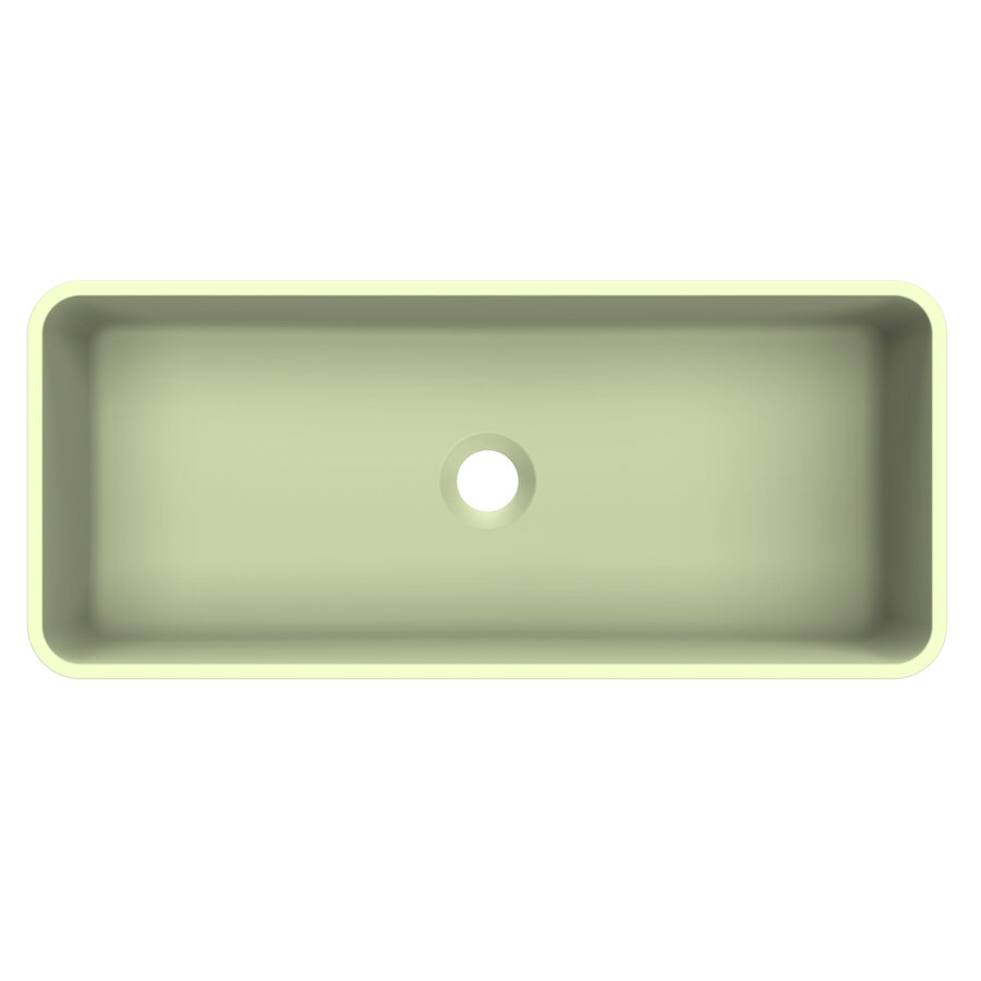Arcqua Case Opbouw Waskom Rechthoek 60x26 Mat Pastel Groen