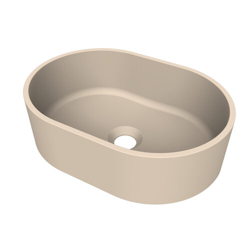 Arcqua Case Opbouw Waskom Ovaal 40x28 Mat Zand 