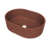 Arcqua Case opbouw waskom ovaal 40x28 mat Terracotta