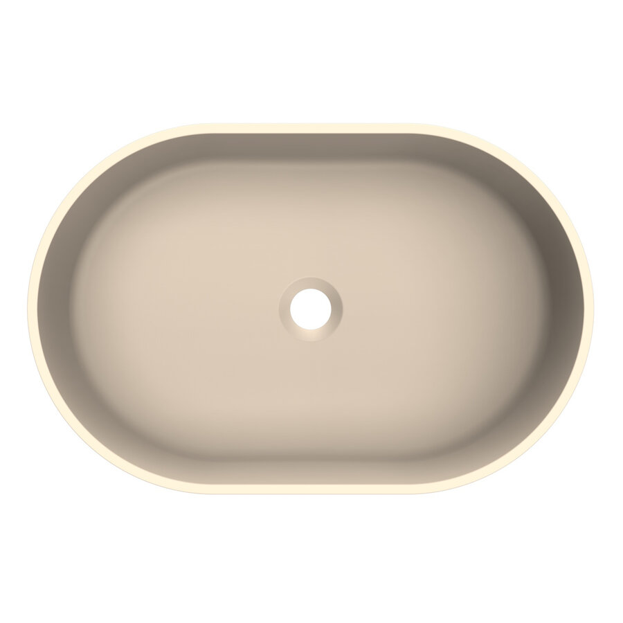 Arcqua Case Opbouw Waskom Ovaal 55x36 Mat Zand