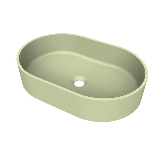 Arcqua Case Opbouw Waskom Ovaal 55x36 Mat Pastel Groen 