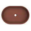 Arcqua Case Opbouw Waskom Ovaal 55x36 Mat Terracotta