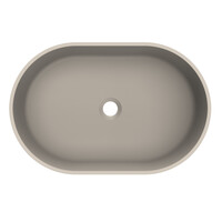 Arcqua Case opbouw waskom ovaal 55x36 mat Klei