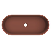 Arcqua Case Opbouw Waskom Ovaal 60x26 Mat Terracotta